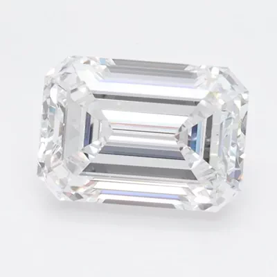 1.52ct D VVS1 Rare Carat Ideal Cut Emerald Lab Grown Diamond