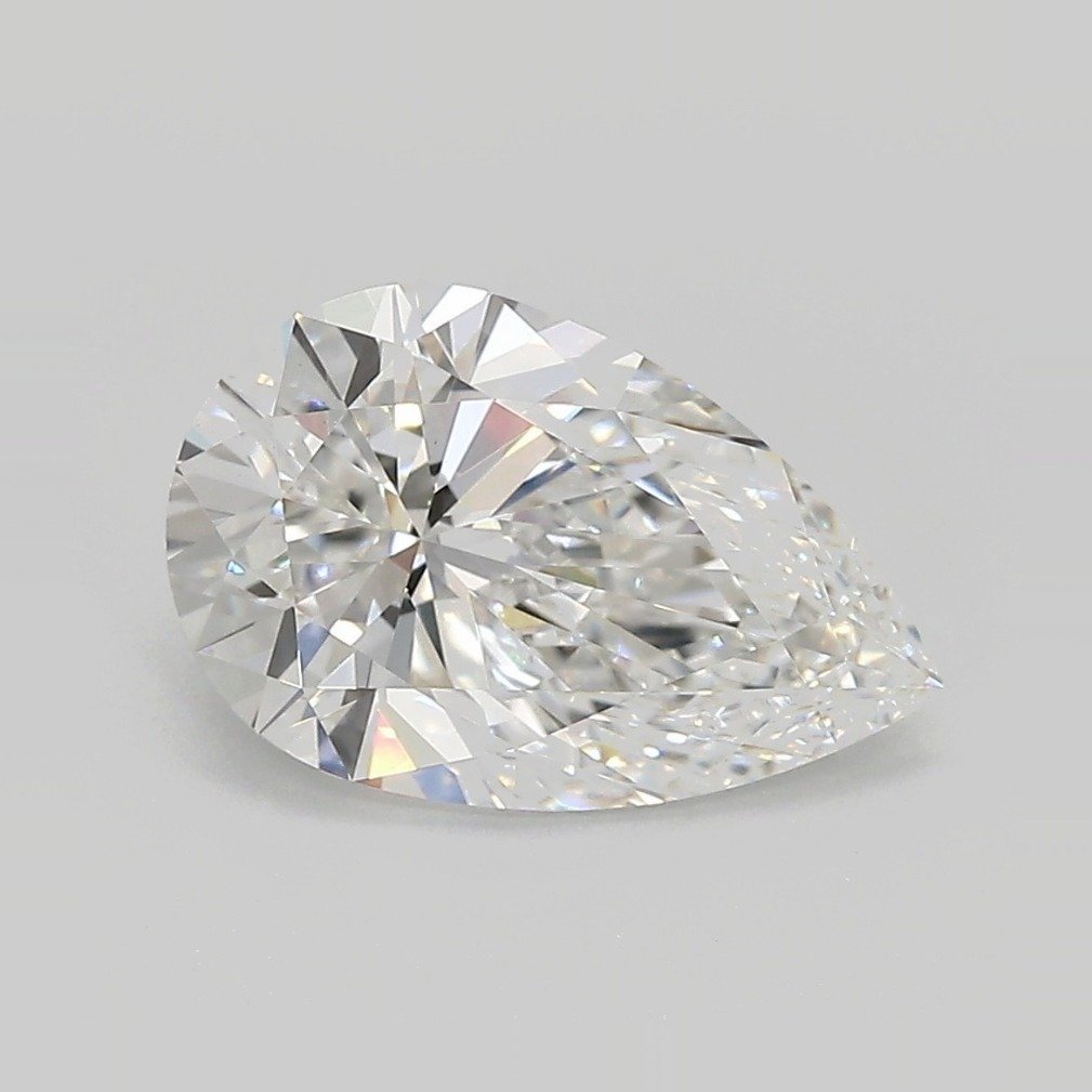 2.57ct D VS1 Rare Carat Ideal Cut Pear Lab Grown Diamond