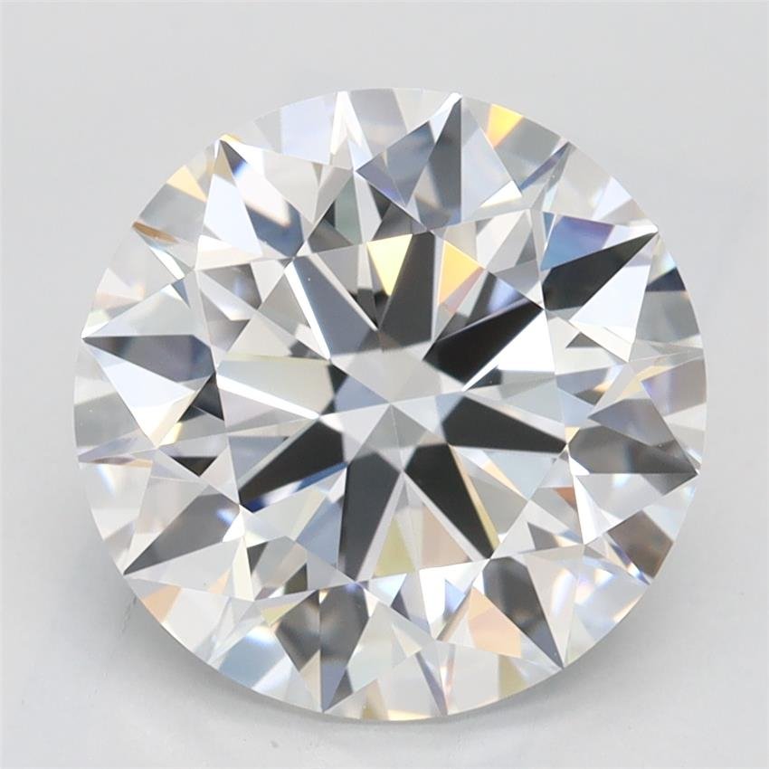 3.19ct D VVS2 Rare Carat Ideal Cut Round Lab Grown Diamond