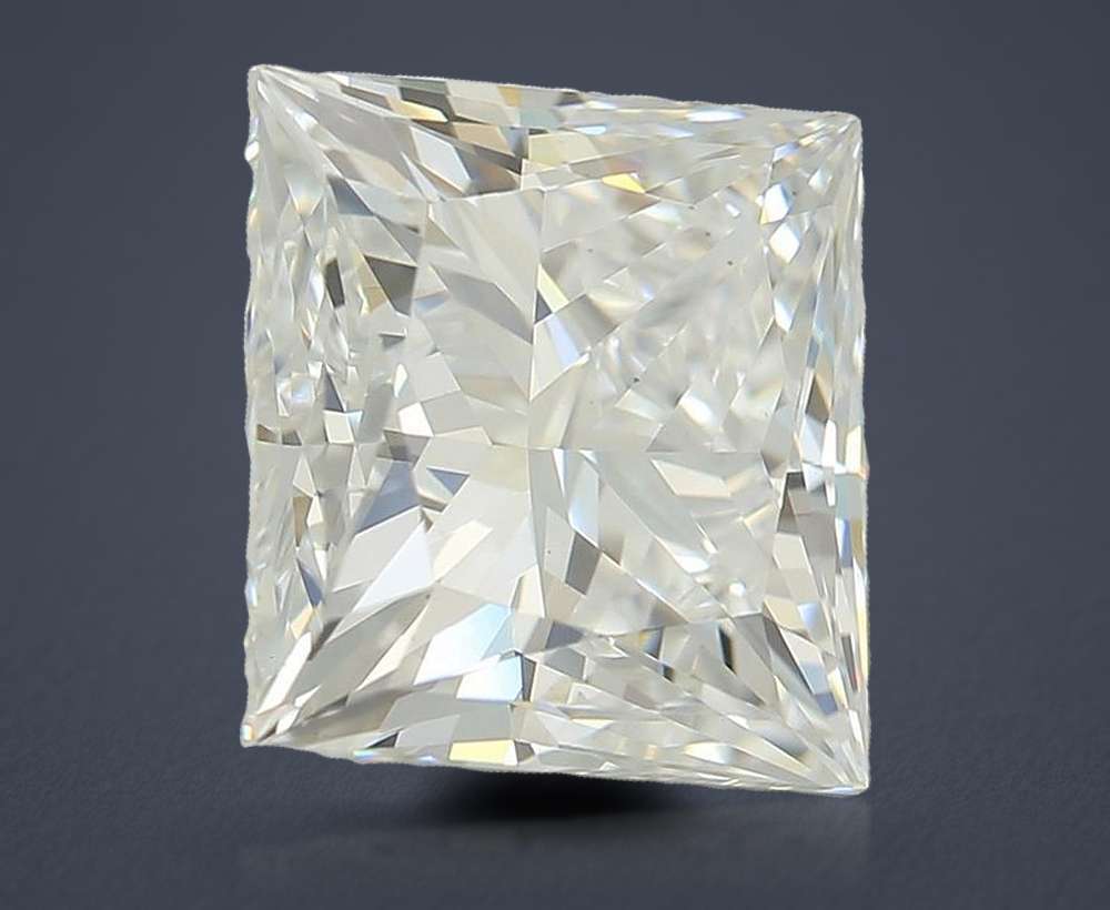 2.73ct E VS1 Rare Carat Ideal Cut Princess Lab Grown Diamond