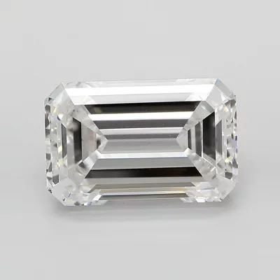 8.44ct E VS1 Excellent Cut Emerald Lab Grown Diamond