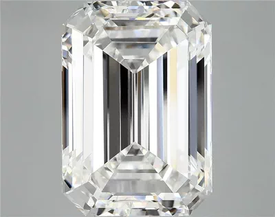 12.79ct F VVS2 Rare Carat Ideal Cut Emerald Lab Grown Diamond