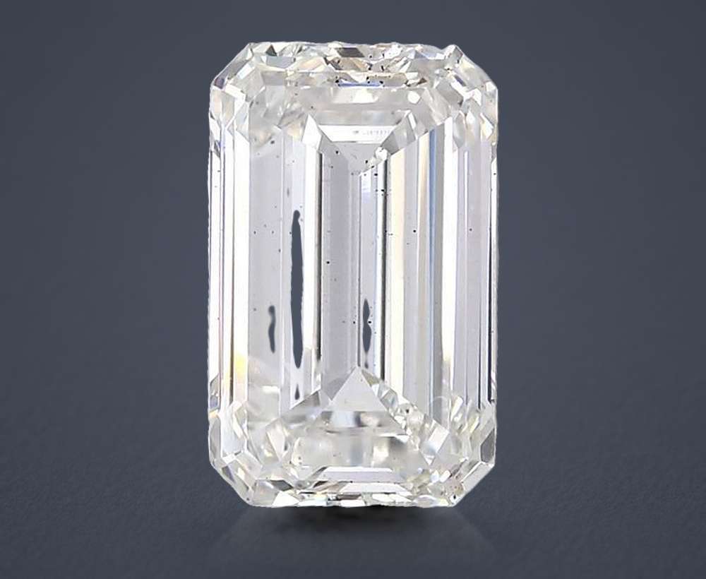 10.07ct H SI1 Very Good Cut Emerald Lab Grown Diamond