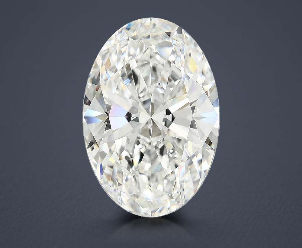 10.13ct F VVS2 Rare Carat Ideal Cut Oval Lab Grown Diamond