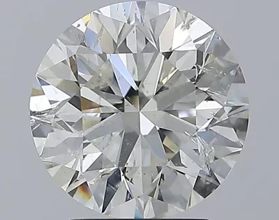 3.01ct H SI2 Excellent Cut Round Diamond