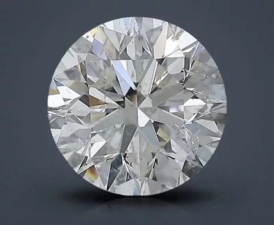 3.01ct H SI2 Excellent Cut Round Diamond