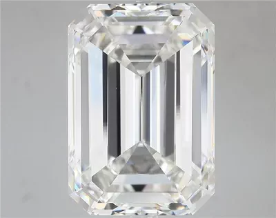 15.33ct F VVS2 Rare Carat Ideal Cut Emerald Lab Grown Diamond