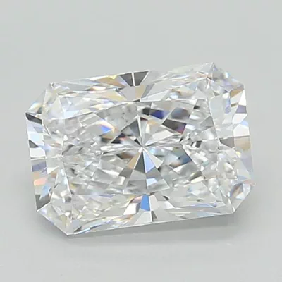 2.09ct D VVS1 Rare Carat Ideal Cut Radiant Lab Grown Diamond