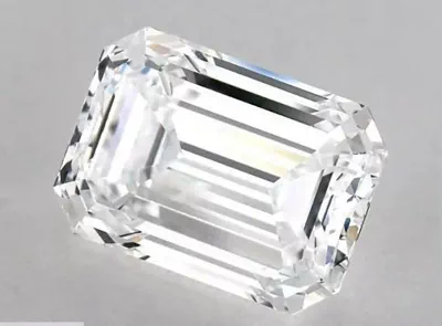 3.62ct D FL Rare Carat Ideal Cut Emerald Diamond