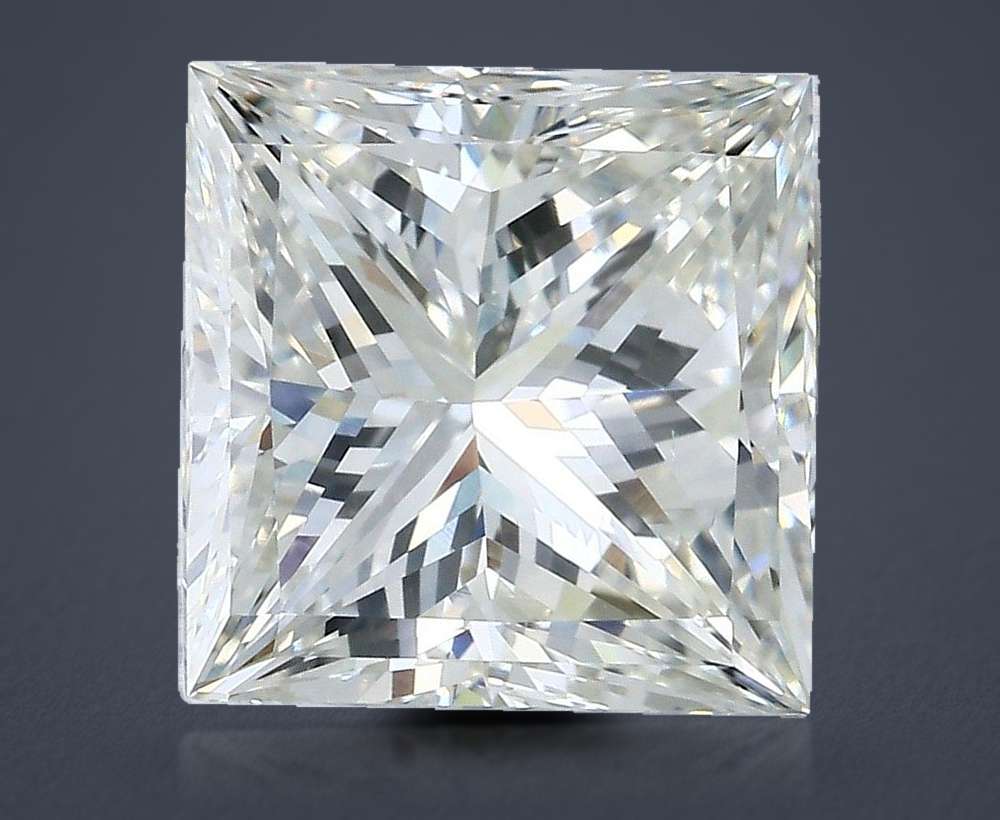 6.55ct K SI1 Very Good Cut Princess Diamond