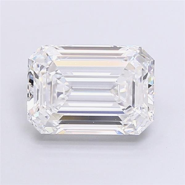 4.03ct F VS1 Rare Carat Ideal Cut Emerald Lab Grown Diamond