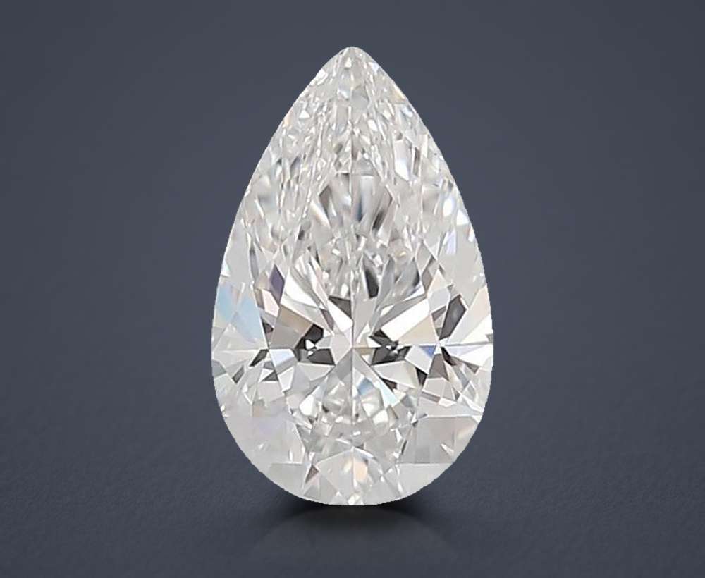 1.34ct E VVS1 Rare Carat Ideal Cut Pear Lab Grown Diamond