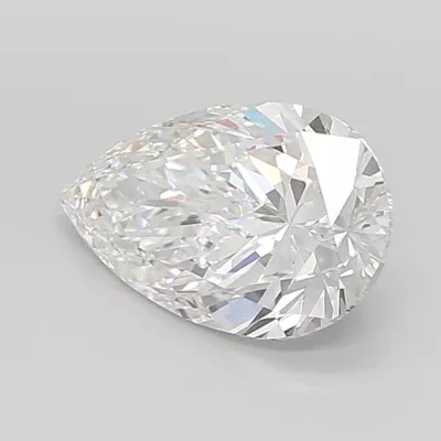 5.00ct F VVS2 Very Good Cut Pear Lab Grown Diamond