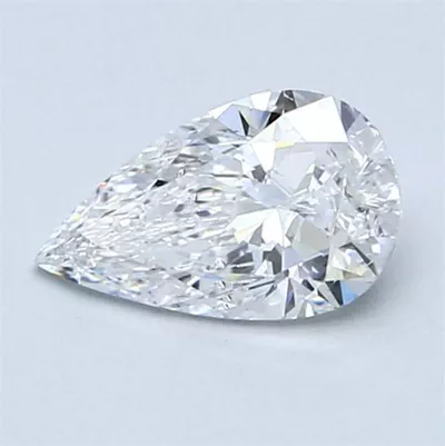 0.90ct D SI2 Excellent Cut Pear Diamond