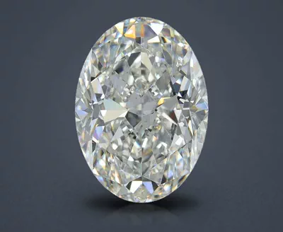 7.01ct H SI1 Rare Carat Ideal Cut Oval Diamond