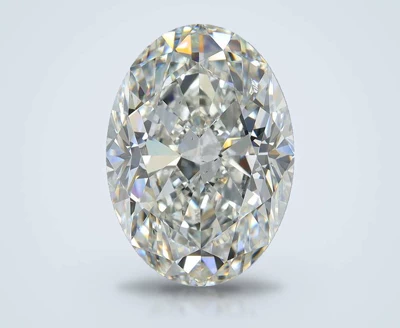 7.01ct H SI1 Rare Carat Ideal Cut Oval Diamond