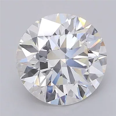 3.74ct F VVS2 Rare Carat Ideal Cut Round Lab Grown Diamond