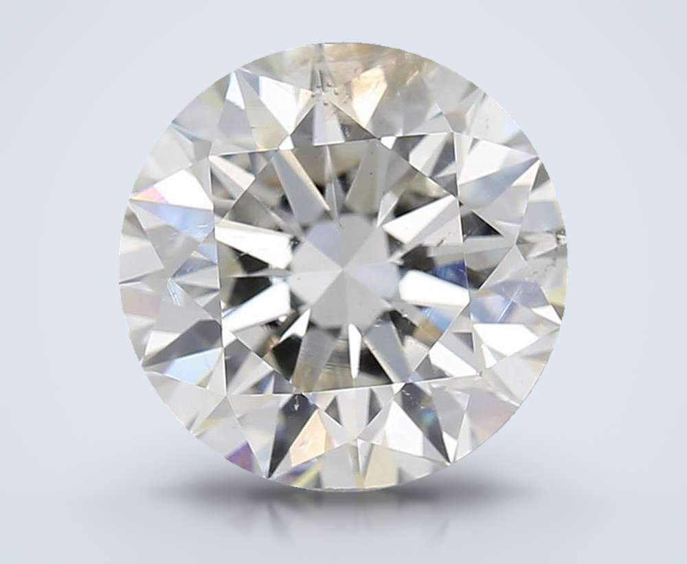 2.73ct H SI2 Rare Carat Ideal Cut Round Diamond