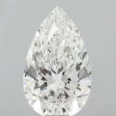 8.06ct F VS1 Rare Carat Ideal Cut Pear Lab Grown Diamond