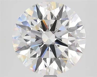 3.69ct F VVS2 Rare Carat Ideal Cut Round Diamond