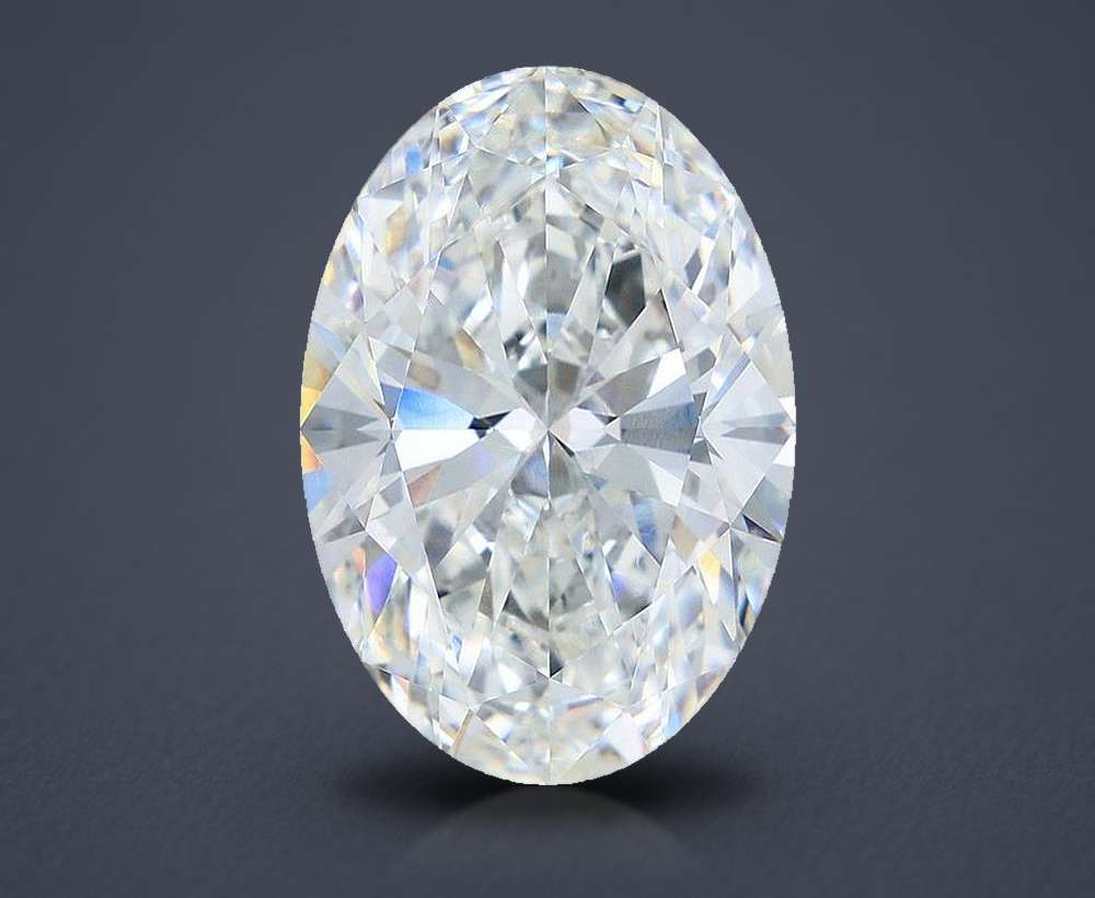 12.59ct F VVS2 Rare Carat Ideal Cut Oval Lab Grown Diamond