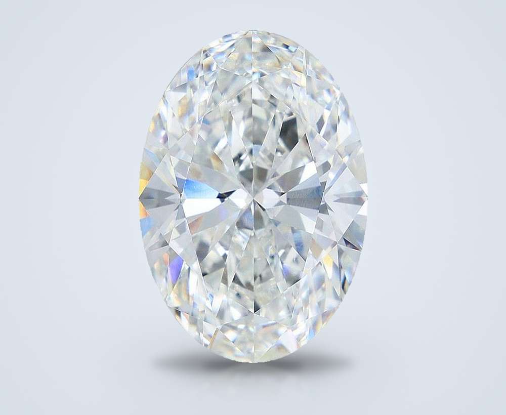12.59ct F VVS2 Rare Carat Ideal Cut Oval Lab Grown Diamond