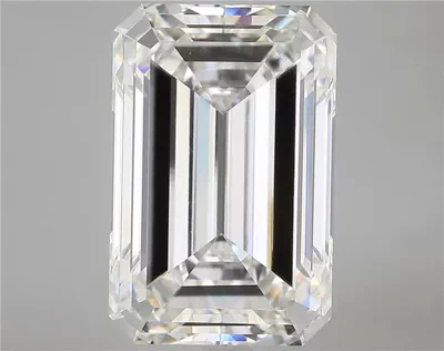 15.83ct F VVS2 Rare Carat Ideal Cut Emerald Lab Grown Diamond
