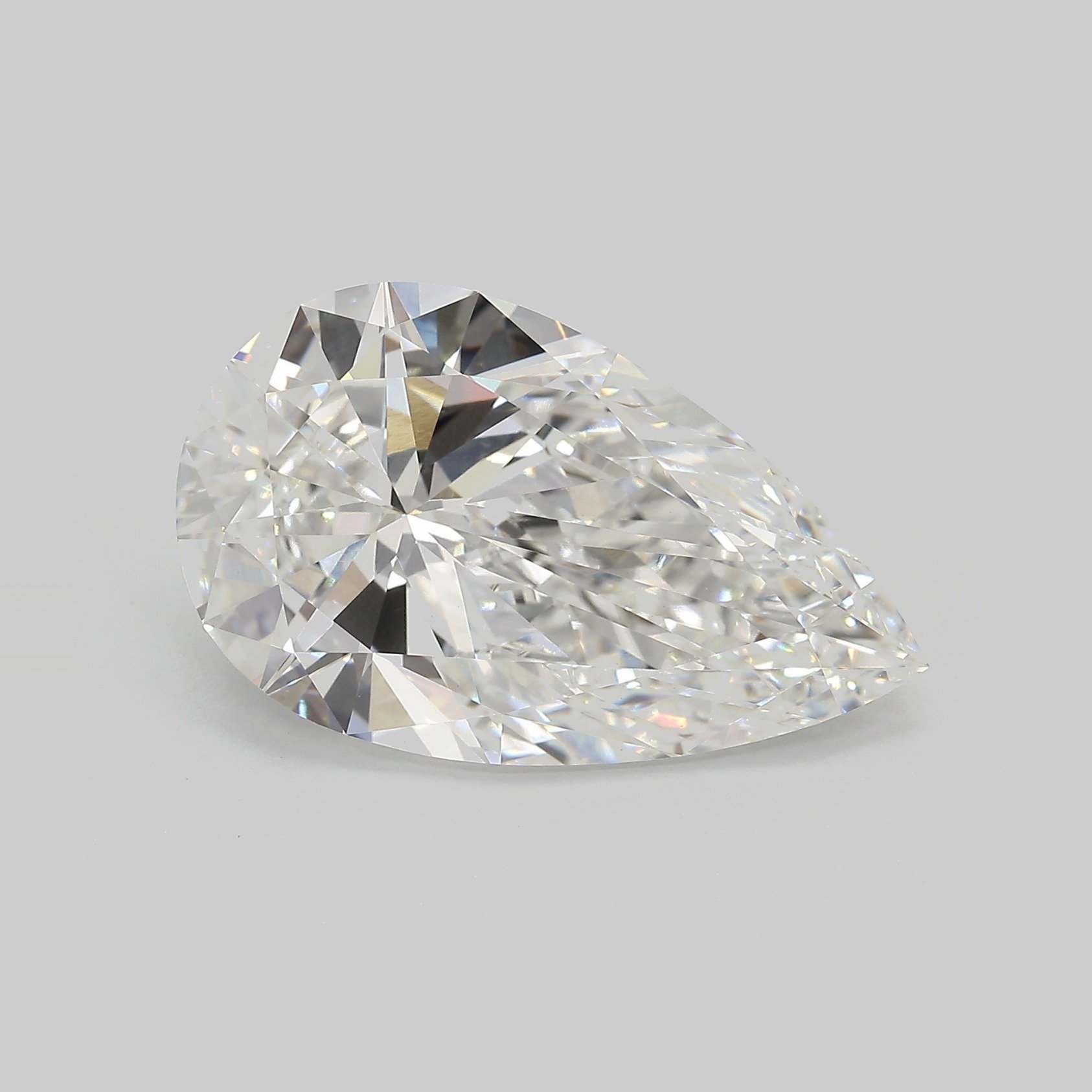 9.08ct F VVS2 Rare Carat Ideal Cut Pear Lab Grown Diamond