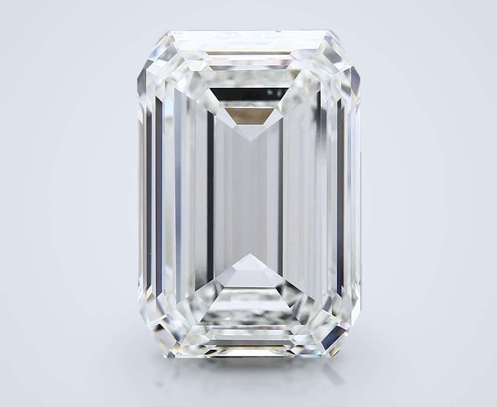 20.12ct G VVS2 Rare Carat Ideal Cut Emerald Lab Grown Diamond
