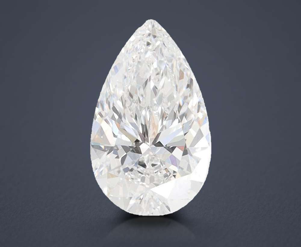 1.23ct D VVS1 Rare Carat Ideal Cut Pear Lab Grown Diamond