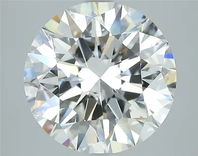 4.90ct I SI1 Rare Carat Ideal Cut Round Diamond
