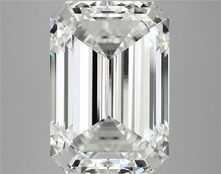 11.13ct F VVS2 Excellent Cut Emerald Lab Grown Diamond