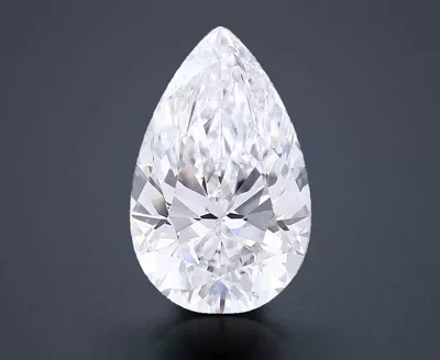 12.05ct F VS2 Very Good Cut Pear Lab Grown Diamond