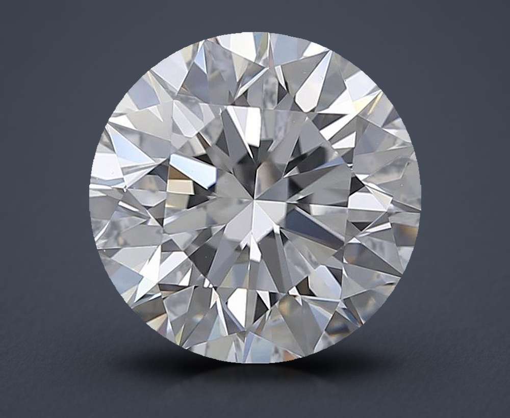 3.01ct D VVS2 Rare Carat Ideal Cut Round Diamond