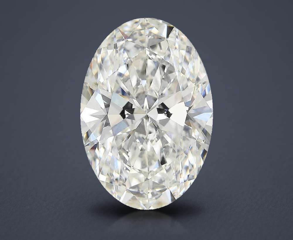 10.01ct F VVS2 Rare Carat Ideal Cut Oval Lab Grown Diamond