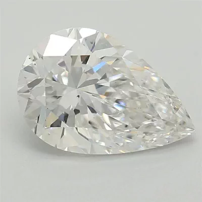 1.09ct E VS2 Rare Carat Ideal Cut Pear Lab Grown Diamond