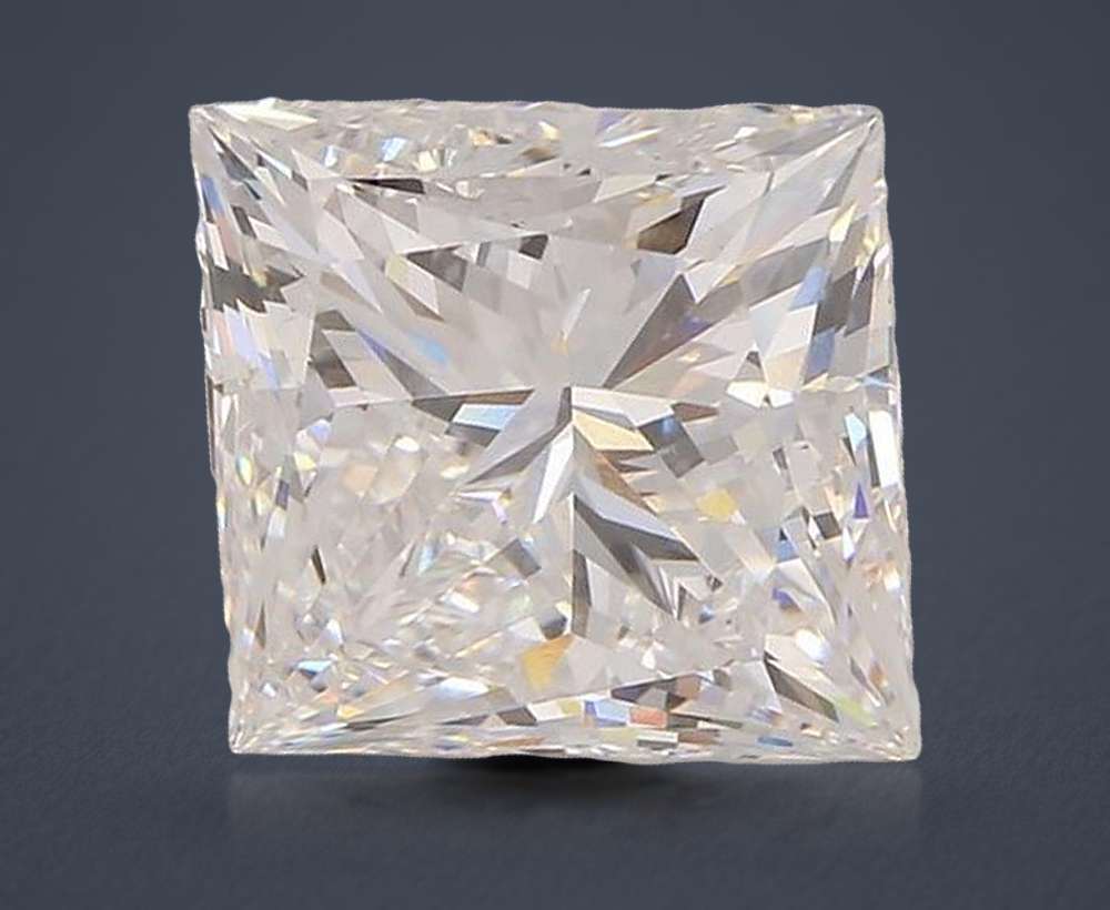 5.54ct E VS1 Rare Carat Ideal Cut Princess Lab Grown Diamond