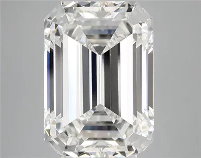 12.22ct F VVS2 Rare Carat Ideal Cut Emerald Lab Grown Diamond