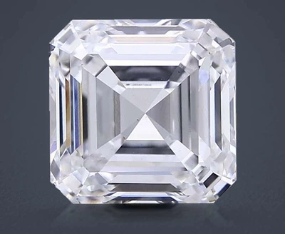 6.08ct E VS1 Rare Carat Ideal Cut Asscher Lab Grown Diamond