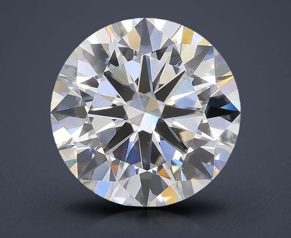 3.02ct G VVS2 Excellent Cut Round Lab Grown Diamond