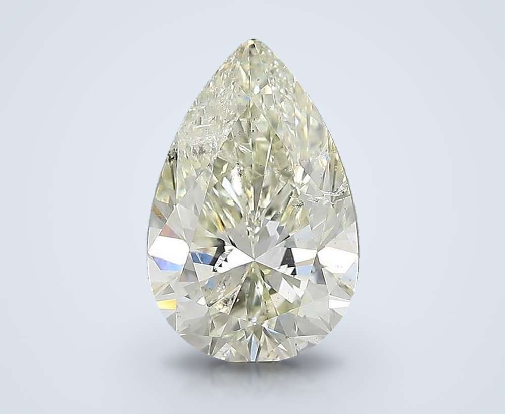 2.50ct K SI2 Rare Carat Ideal Cut Pear Diamond