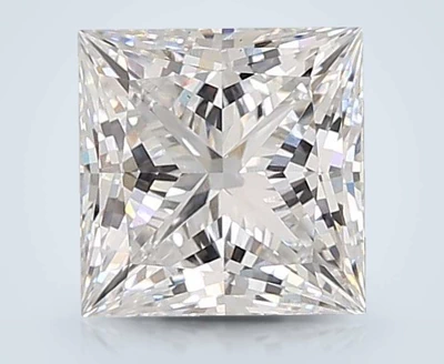 4.10ct E VS1 Rare Carat Ideal Cut Princess Lab Grown Diamond