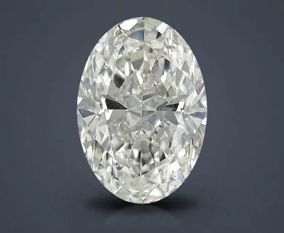 5.34ct J SI1 Rare Carat Ideal Cut Oval Diamond