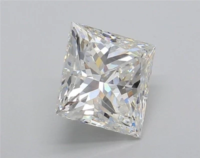 3.02ct G VVS2 Rare Carat Ideal Cut Princess Lab Grown Diamond