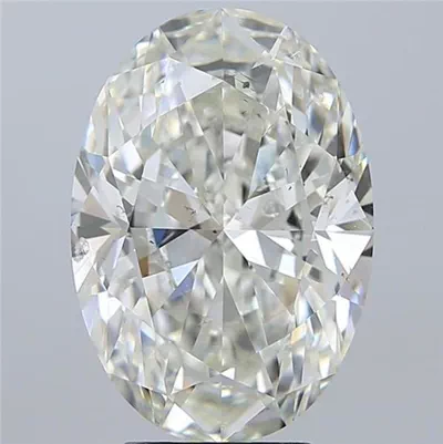 5.02ct I SI2 Rare Carat Ideal Cut Oval Diamond