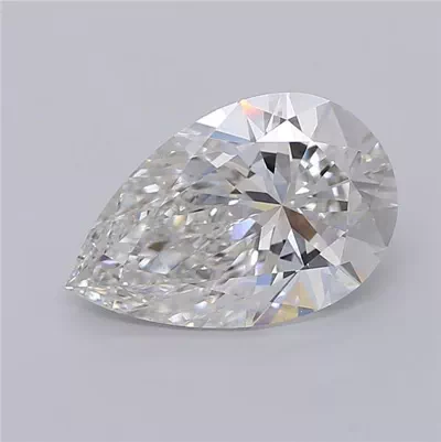 3.05ct F VS1 Rare Carat Ideal Cut Pear Lab Grown Diamond