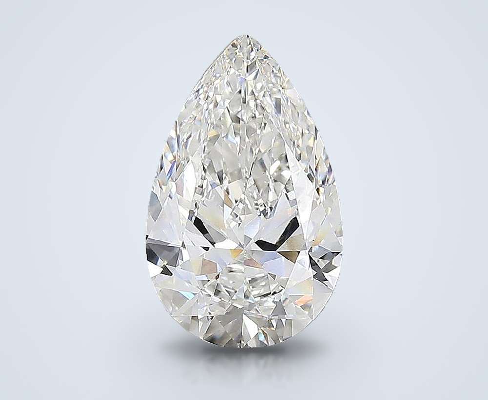 15.07ct F VVS2 Rare Carat Ideal Cut Pear Lab Grown Diamond