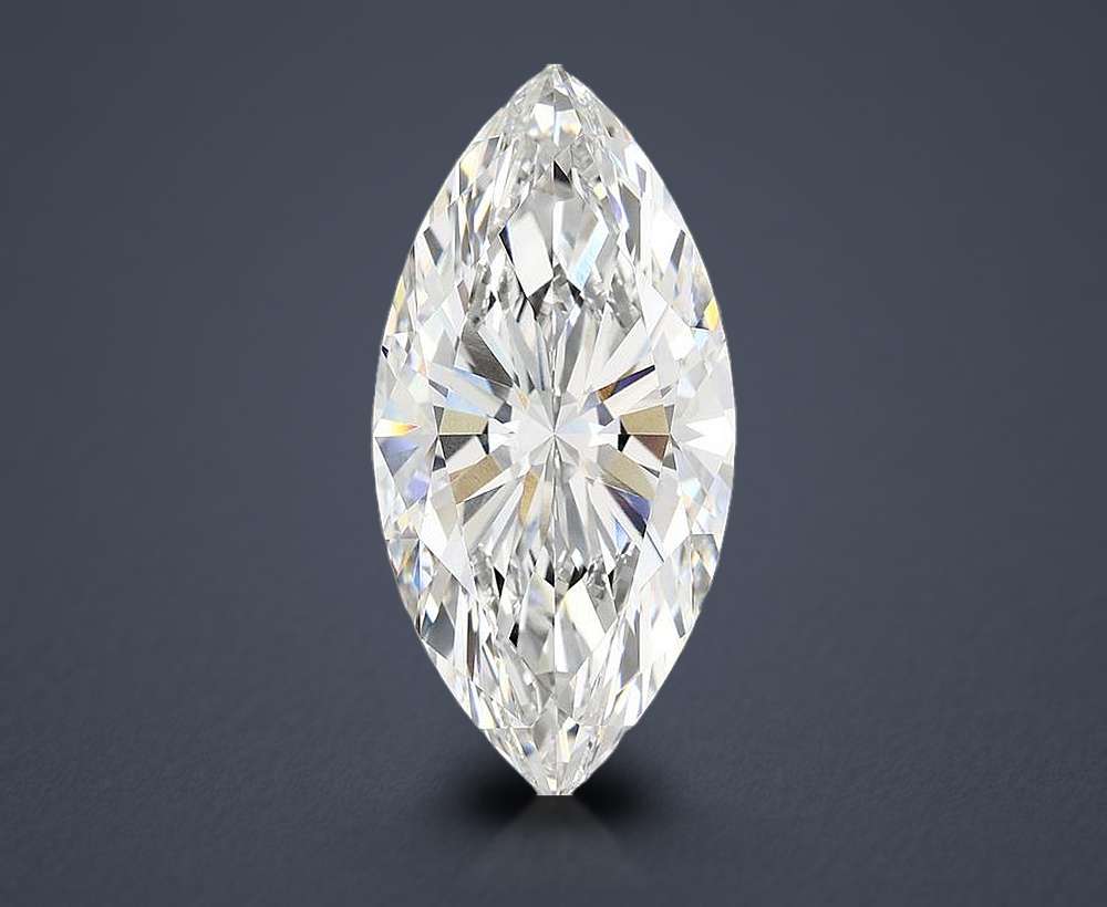 11.57ct F VVS2 Rare Carat Ideal Cut Marquise Lab Grown Diamond
