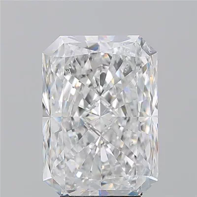 5.02ct D SI2 Rare Carat Ideal Cut Radiant Diamond