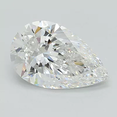 2.08ct E VVS2 Rare Carat Ideal Cut Pear Lab Grown Diamond